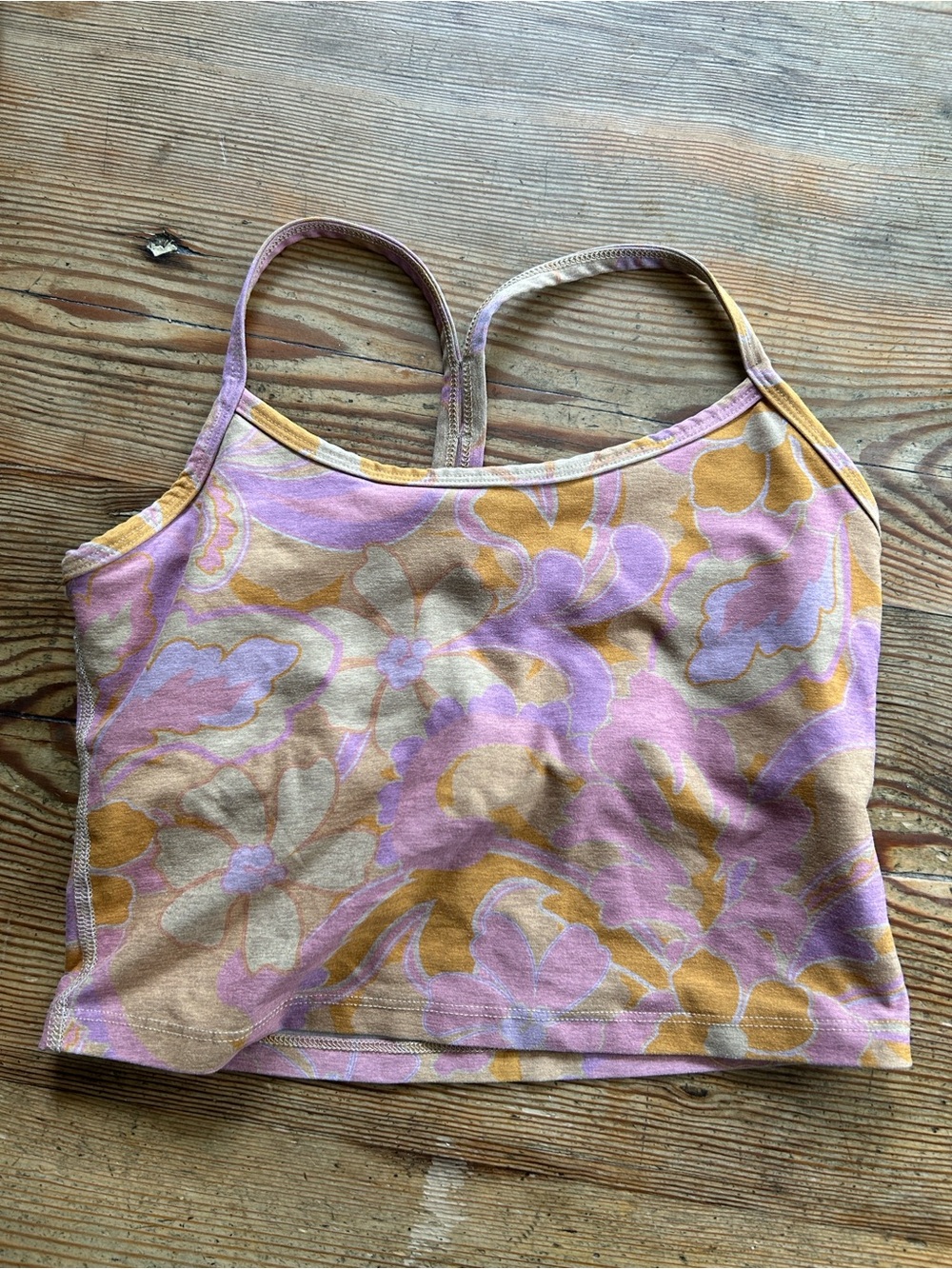Beyond Yoga Floral Print Spacedye Racerback Tank Top